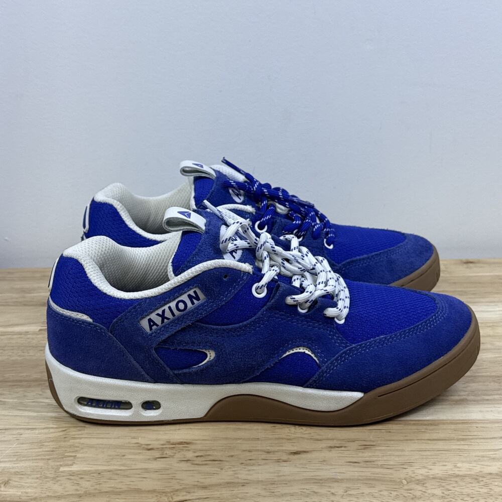 AXION Footwear Genesis Royal White Gum Mens Size 7 Skate Kareem Guy Gino